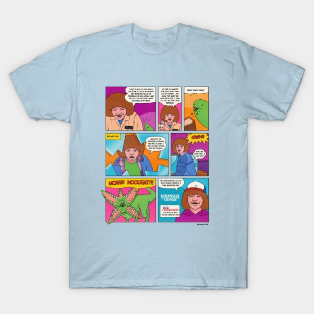 Stranger Things Retro Comic Book T-Shirt by BryanWestArt